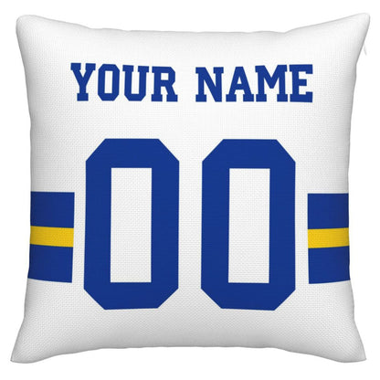 Custom LA.Rams Pillow Decorative Throw Pillow Case - Print Personalized Football Team Fans Name & Number Birthday Gift Football Pillows view 6