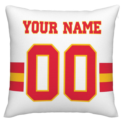 Custom KC.Chiefs Pillow Decorative Throw Pillow Case - Print Personalized Football Team Fans Name & Number Birthday Gift Football Pillows view 3