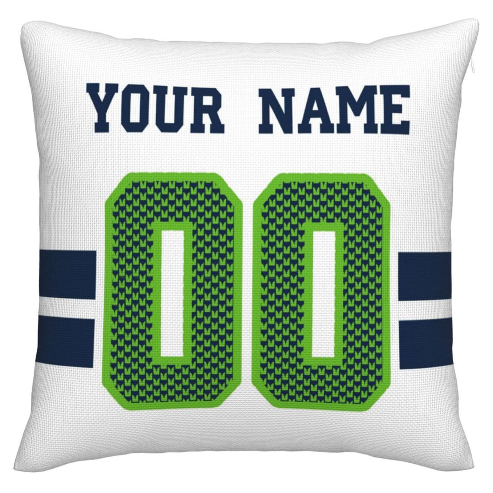 Custom S.Seahawks Pillow Decorative Throw Pillow Case - Print Personalized Football Team Fans Name & Number Birthday Gift Football Pillows view 4