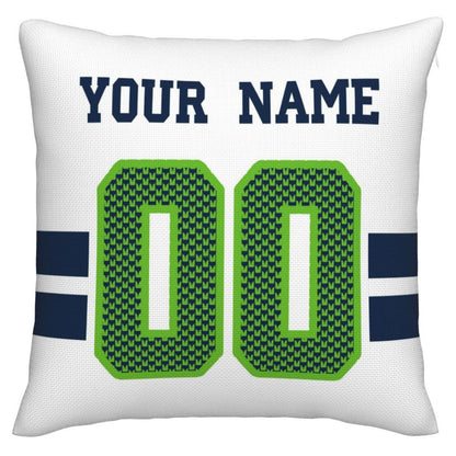 Custom S.Seahawks Pillow Decorative Throw Pillow Case - Print Personalized Football Team Fans Name & Number Birthday Gift Football Pillows view 4