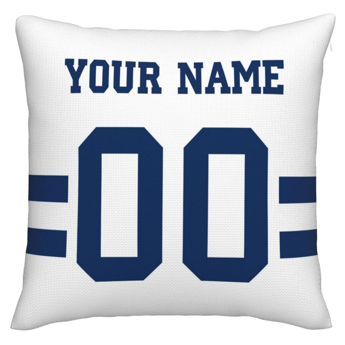 Custom IN.Colts Pillow Decorative Throw Pillow Case - Print Personalized Football Team Fans Name & Number Birthday Gift Football Pillows view 2