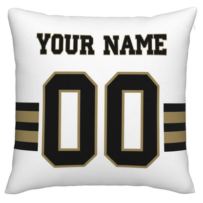 Custom NO.Saints Pillow Decorative Throw Pillow Case - Print Personalized Football Team Fans Name & Number Birthday Gift Football Pillows view 3