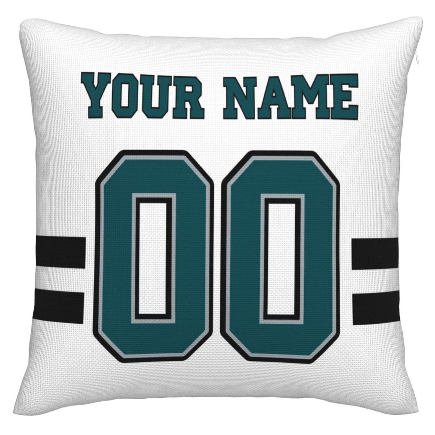 Custom P.Eagles Pillow Decorative Throw Pillow Case - Print Personalized Football Team Fans Name & Number Birthday Gift Football Pillows view 3