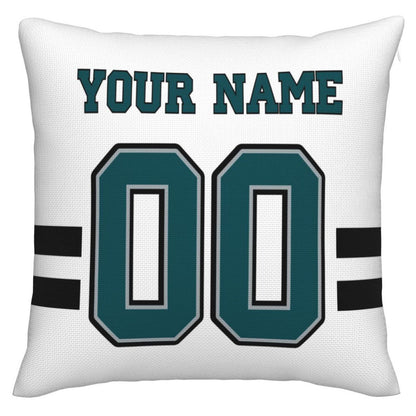 Custom P.Eagles Pillow Decorative Throw Pillow Case - Print Personalized Football Team Fans Name & Number Birthday Gift Football Pillows view 3