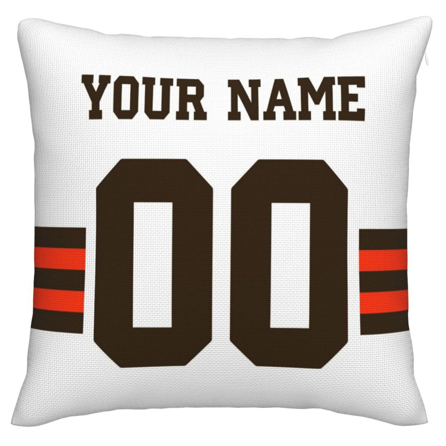 Custom C.Browns Pillow Decorative Throw Pillow Case - Print Personalized Football Team Fans Name & Number Birthday Gift Football Pillows view 3