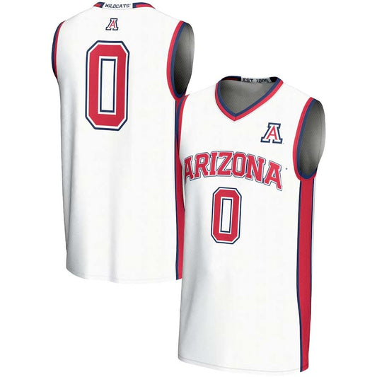 #0 A.Wildcats GameDay Greats Unisex Lightweight Basketball Jersey - White Stitched American College Jerseys - Main View