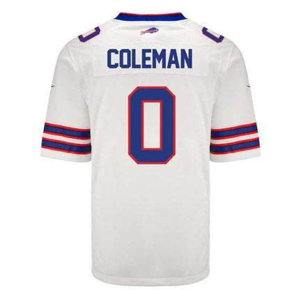 B.Bills #0 Keon Coleman Draft Player Game Jersey - White American Football Jerseys - Main View