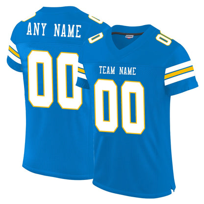 Custom LA.Chargers Football Jerseys for Personalize Sports Shirt Design Stitched Name And Number Christmas Birthday Gift - Main View