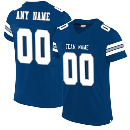 Custom IN.Colts Football Jerseys for Men Women Youth Personalize Design Blue Stitched Name And Number Christmas Birthday Gift - Main View