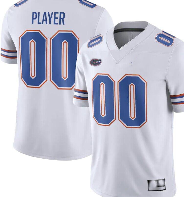 Custom Football Florida Gators White Jersey Mens Youth Women Short Sleeve College Jerseys Stitched American Football Jerseys - Main View