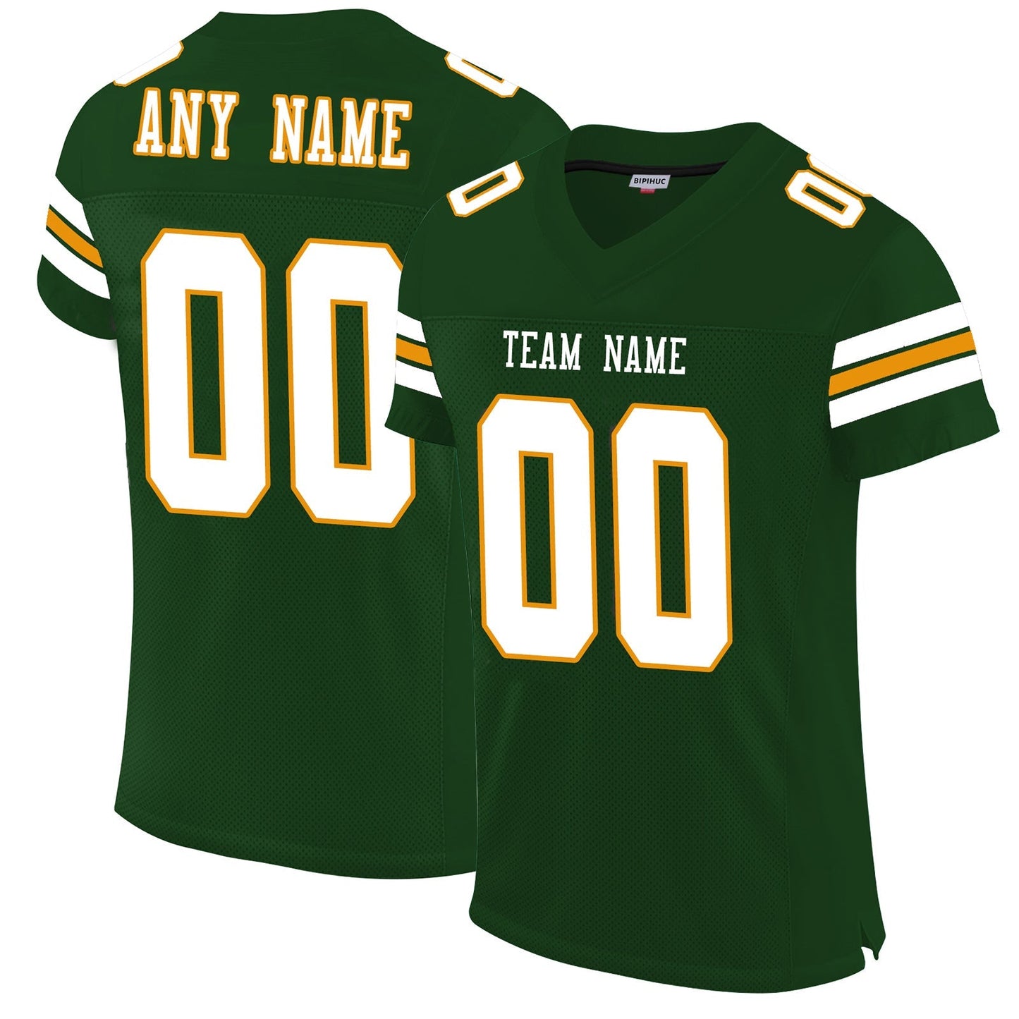 Custom GB.Packers Football Jerseys Design Green Stitched Name And Number Size S to 6XL Christmas Birthday Gift - Main View