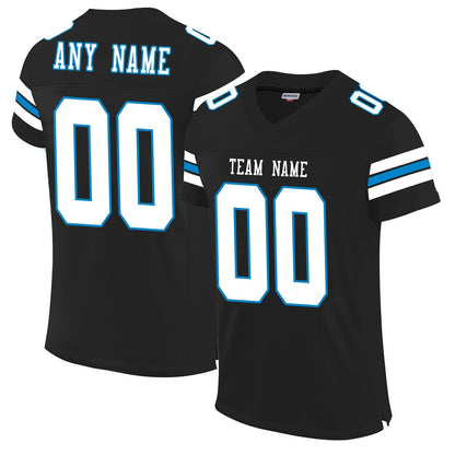 Custom C.Panther Football Personalize Design Black Stitched Name And Number Christmas Birthday Gift - Main View