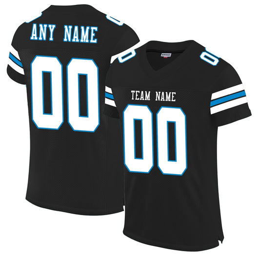Custom C.Panther Football Personalize Design Black Stitched Name And Number Christmas Birthday Gift - Main View