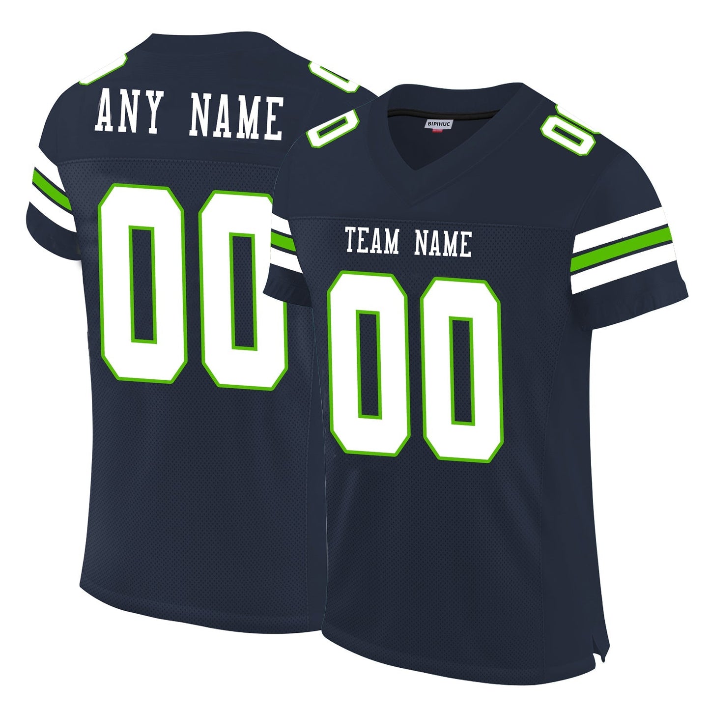 Custom S.Seahawks Football Jerseys Design Navy Stitched Name And Number Size S to 6XL Christmas Birthday Gift - Main View