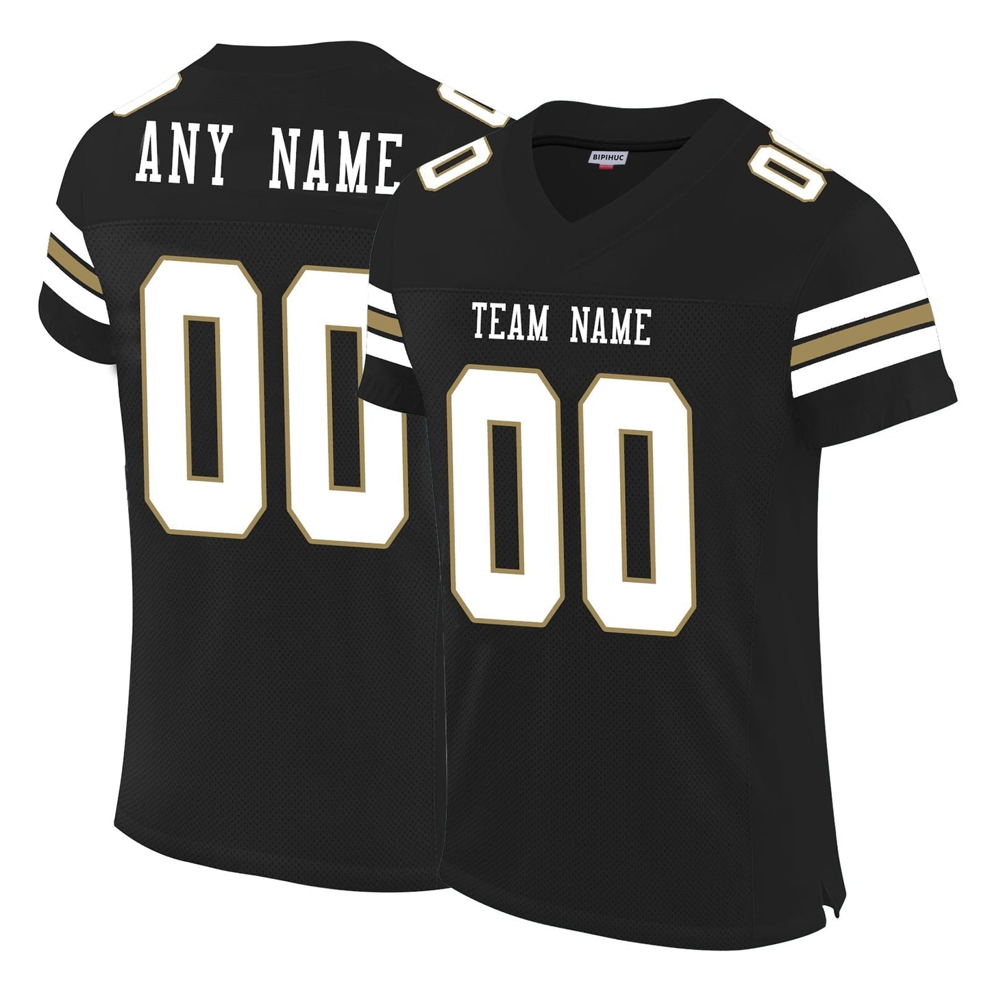 Custom NO.Saints Football Jerseys for Personalize Sports Shirt Design Stitched Name And Number Size S to 6XL Christmas Birthday Gift - Main View