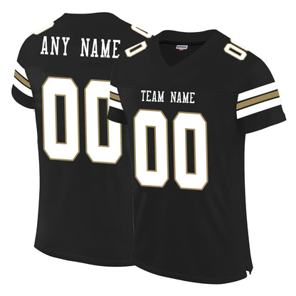 Custom NO.Saints Football Jerseys for Personalize Sports Shirt Design Stitched Name And Number Size S to 6XL Christmas Birthday Gift - Main View