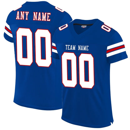 Custom B.Bills Football Jerseys Personalize Sports Shirt Design Royal Stitched Name And Number Christmas Birthday Gift - Main View