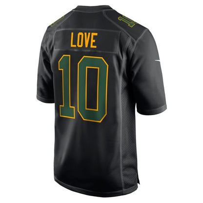 GB.Packers #10 Jordan Love Black Game Jersey Stitched American Football Jerseys - Main View