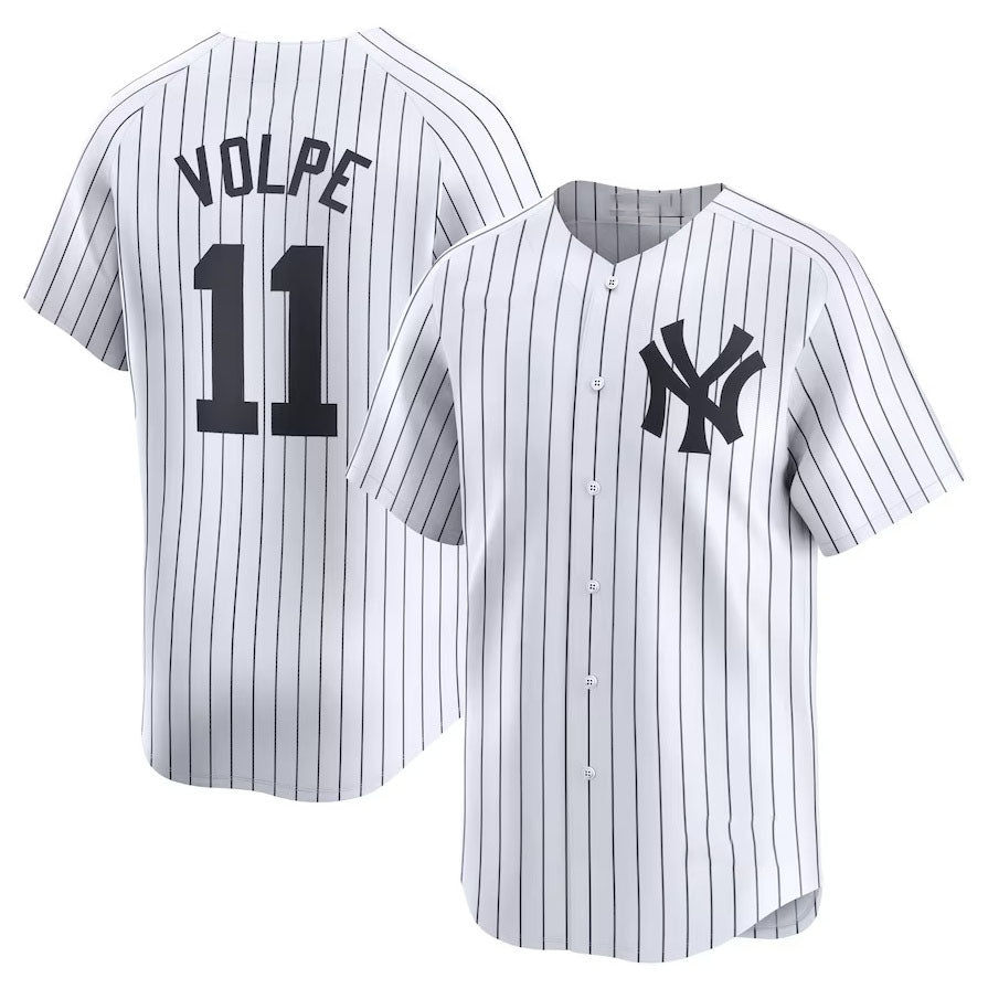 New York Yankees #11 Anthony Volpe Home Limited Player Jersey - White Stitches Baseball Jerseys - Main View