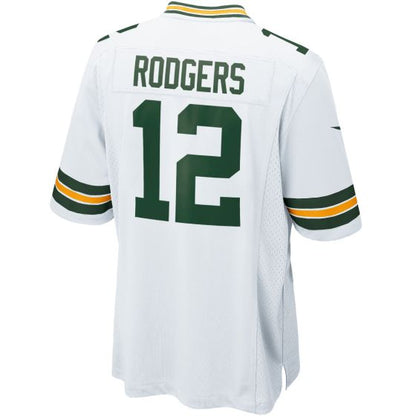 GB.Packers #12 Aaron Rodgers White Game Jersey Stitched American Football Jerseys - Main View