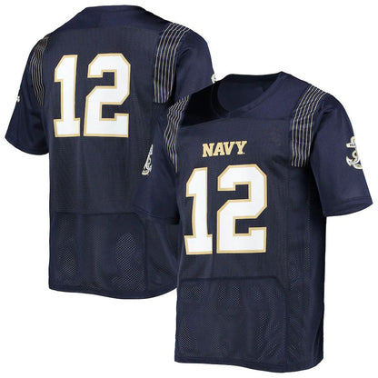 #12 N.Midshipmen Under Armour Replica Player Jersey Navy Stitched American College Jerseys - Main View