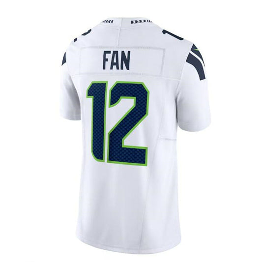 S.Seahawks #12s Vapor F.U.S.E. Limited Jersey - White Stitched American Football Jerseys - Main View