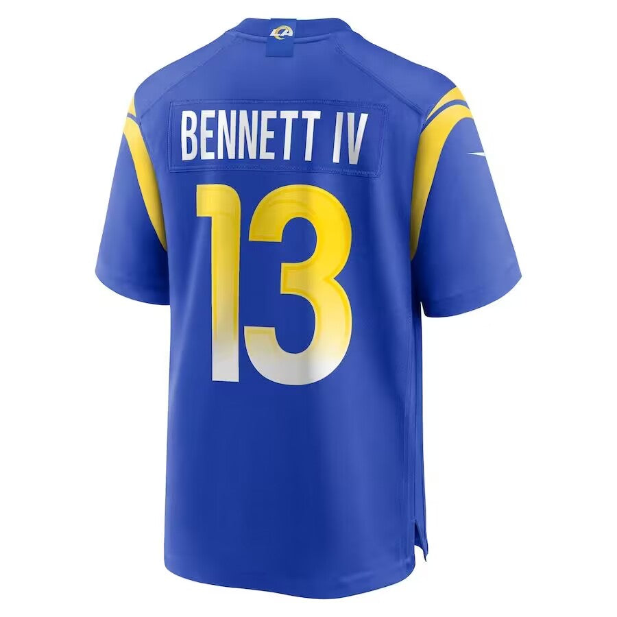 LA.Rams #13 Stetson Bennett IV Vapor Limited Jersey- Royal Stitched American Football Jersey - Main View