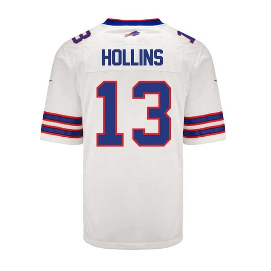 B.Bills #13 Mack Hollins Game Jersey - White Football Jerseys - Main View