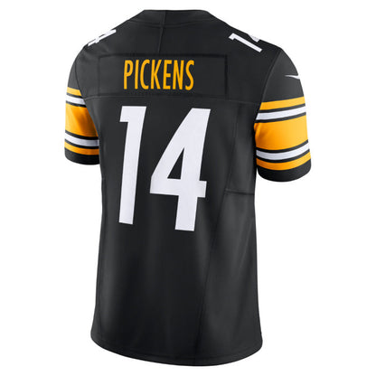 P.Steelers #14 George Pickens Vapor F.U.S.E. Limited Home Black Stitched American Football Jerseys - Main View