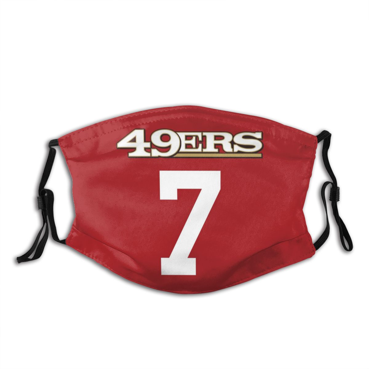 Stitched American SF.49ers #7 Colin Kaepernick Personalize Design Face Mask view 4