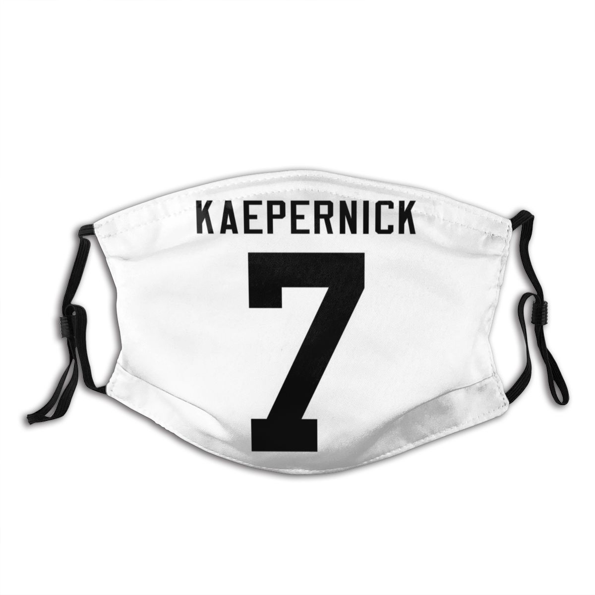 Personalized # IMWITHKAP #7 Colin Kaepernick White Face Mask With Filter - Main View