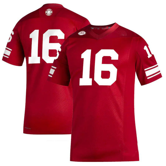 #16 L.Cardinals Premier Strategy Football Jersey - Red Stitched American College Jerseys - Main View