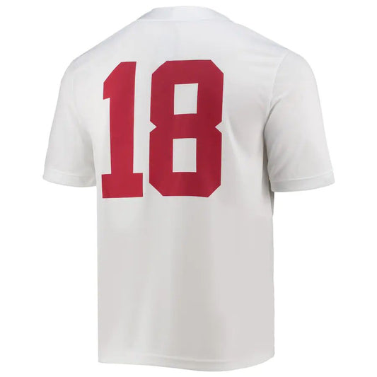 #18 A.Crimson Tide Game Jersey  White Stitched American Football Jersey College Jerseys - Main View