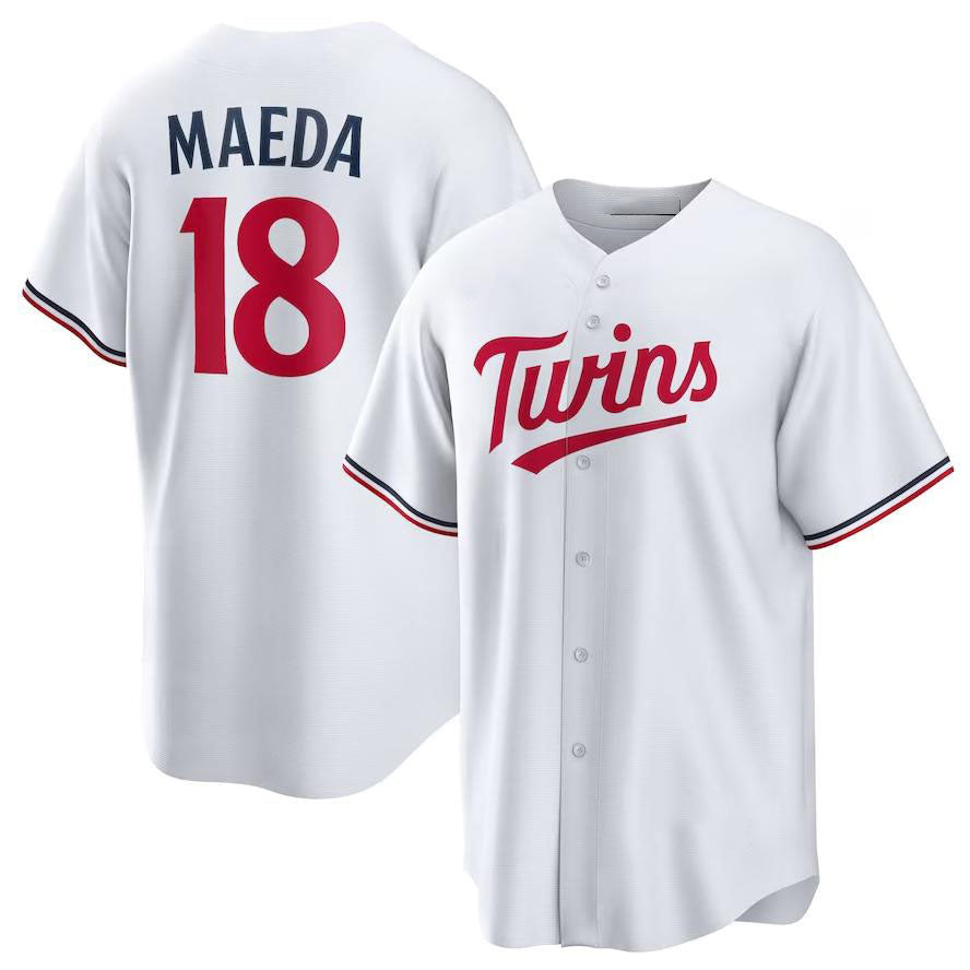 Minnesota Twins #18 Kenta Maeda White  Home Limited Player Baseball Jersey - Main View