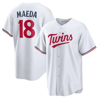 Minnesota Twins #18 Kenta Maeda White  Home Limited Player Baseball Jersey - Main View