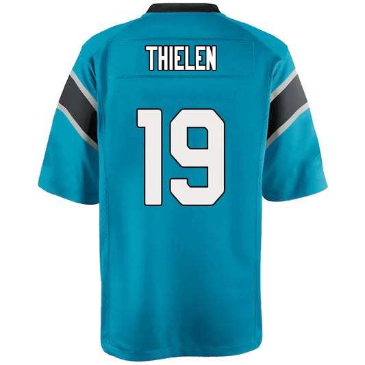#19 Adam Thielen C.Panthers Blue Football Stitched Jersey - Main View