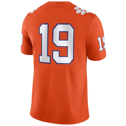 #19 C.Tigers Game Jersey Football Jersey Orange Stitched American College Jerseys - Main View