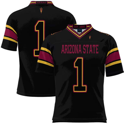 #1 A.State Sun Devils GameDay Greats Football Jersey - Black Stitched American College Jerseys - Main View