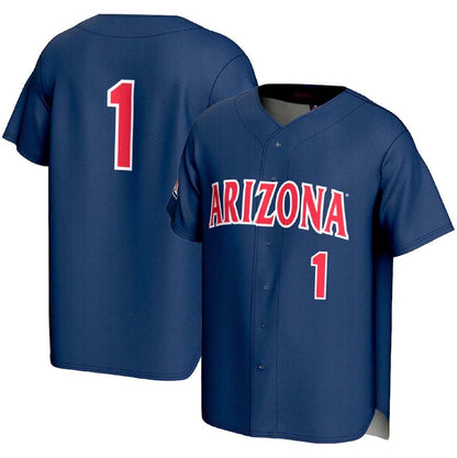 #1 A.Wildcats GameDay Greats Lightweight Baseball Fashion Jersey - Navy Stitched American College Jerseys - Main View