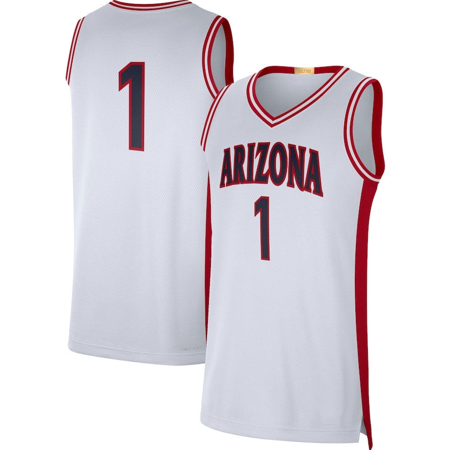 #1 A.Wildcats Limited Retro Jersey - White Stitched American College Jerseys - Main View