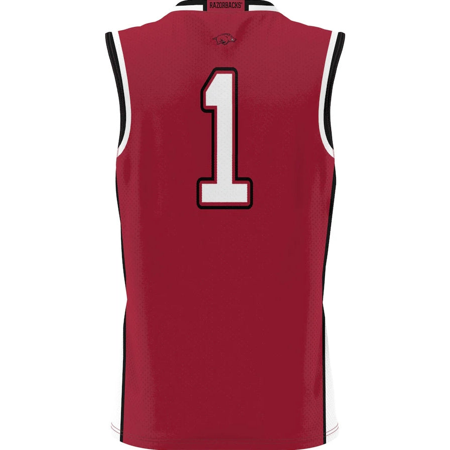 #1 A.Razorbacks GameDay Greats Lightweight Basketball Jersey - Cardinal Stitched American College Jerseys - Main View