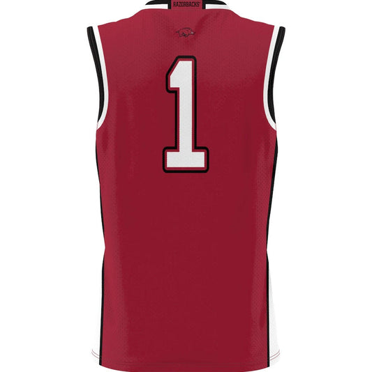 #1 A.Razorbacks GameDay Greats Lightweight Basketball Jersey - Cardinal Stitched American College Jerseys - Main View