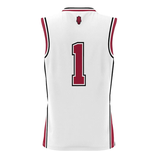 #1 A.Razorbacks GameDay Greats Lightweight Basketball Jersey - White Stitched American College Jerseys - Main View