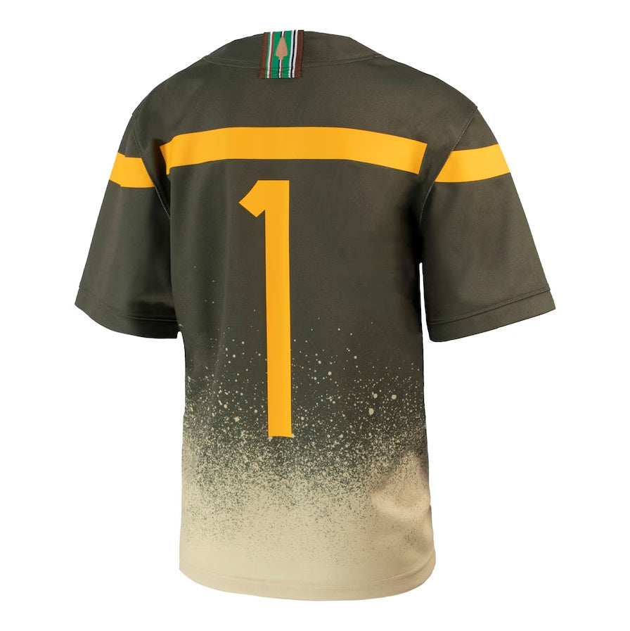 #1 A.Black Knights 1st Armored Division Old Ironsides Untouchable Football Jersey - Olive Stitched American College Jerseys - Main View