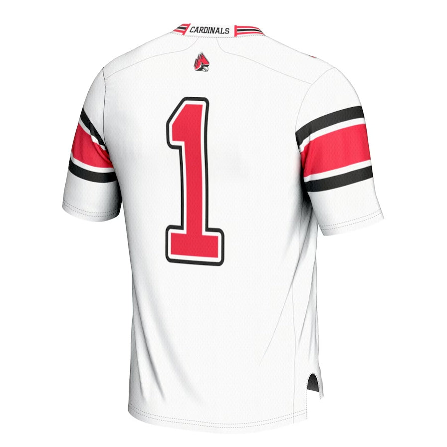 #1 B.State Cardinals GameDay Greats Football Jersey - White Stitched American College Jerseys - Main View