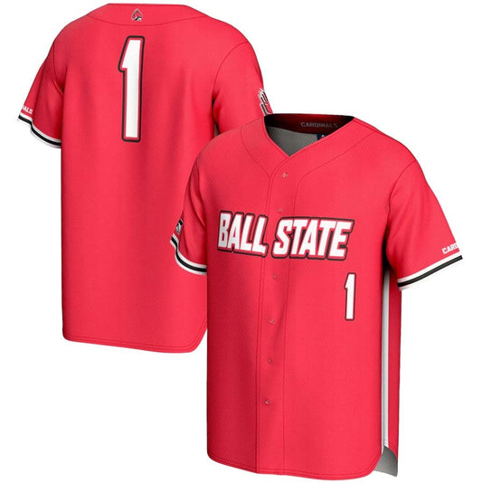 #1 B.State Cardinals GameDay Greats Lightweight Baseball Fashion Jersey - Cardina Stitched American College Jerseys - Main View