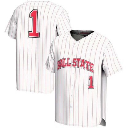 #1 B.State Cardinals GameDay Greats Lightweight Baseball Fashion Jersey - White Stitched American College Jerseys - Main View