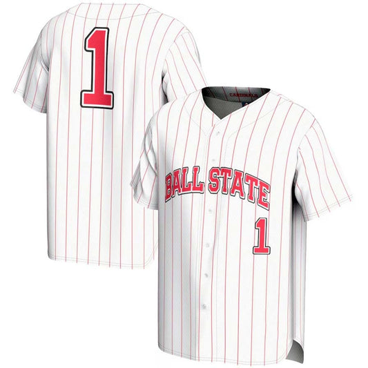 #1 B.State Cardinals GameDay Greats Lightweight Baseball Fashion Jersey - White Stitched American College Jerseys - Main View