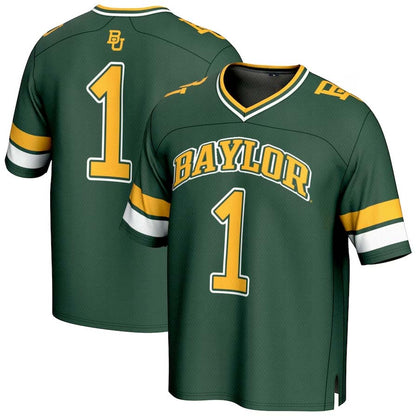 #1 B.Bears GameDay Greats Collegiate Football Fashion Jersey - Green Stitched American College Jerseys - Main View