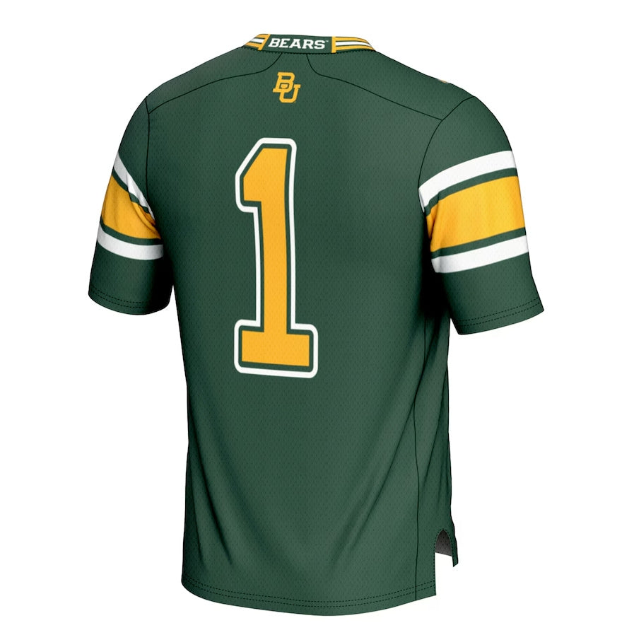 #1 B.Bears GameDay Greats Football Jersey - Green Stitched American College Jerseys - Main View